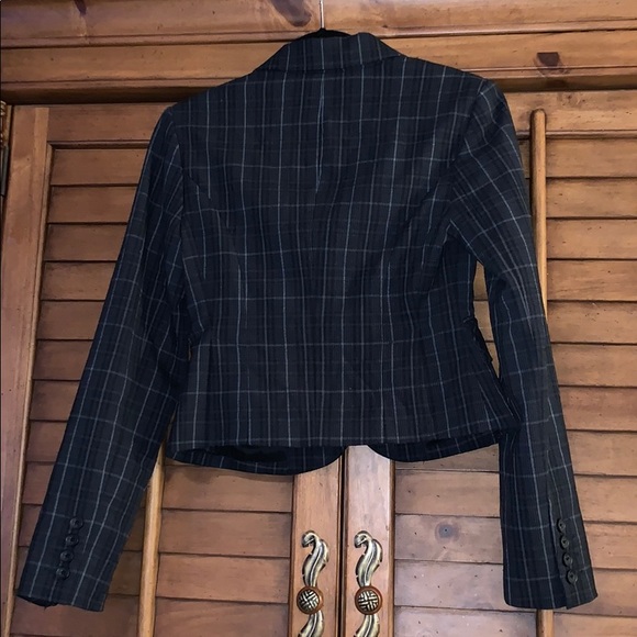 Express Design Studio Gray Blazer Jacket Size 2 - Picture 4 of 7